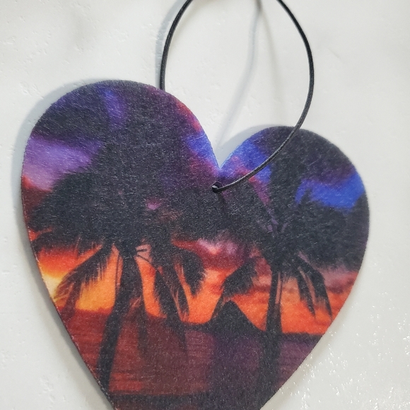 Palm Trees at Sunset Car Air Freshener - Picture 5 of 5